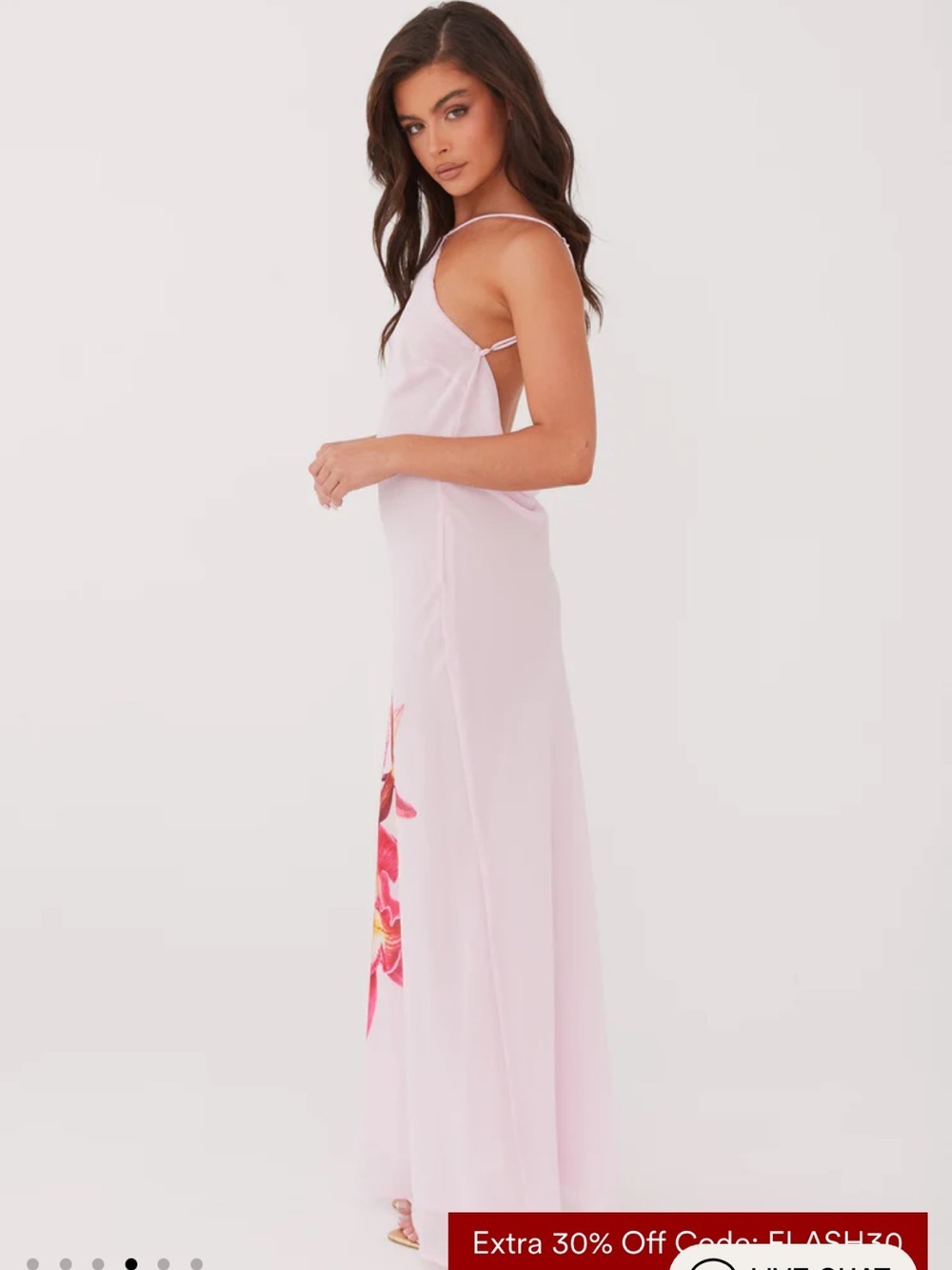 NWT Peppermayo Blossom Hearts Maxi Dress in Pink Peony - Picture 4 of 9